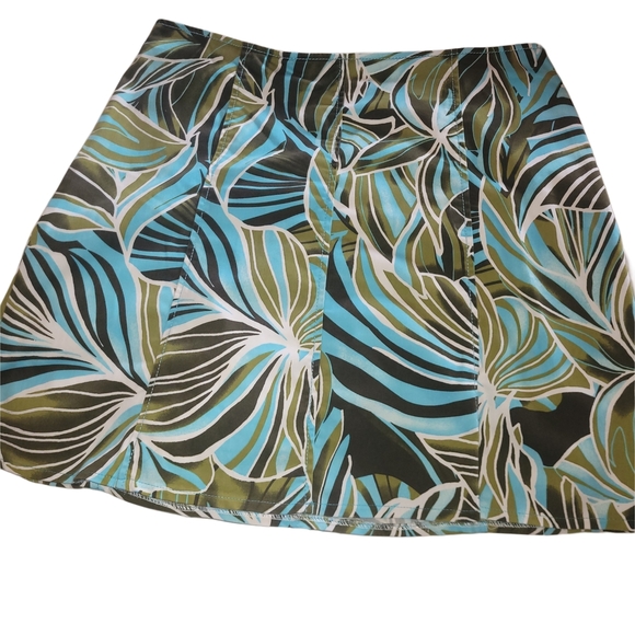 Mexx Tropical Leaf Print Skirt 10 - Picture 1 of 3